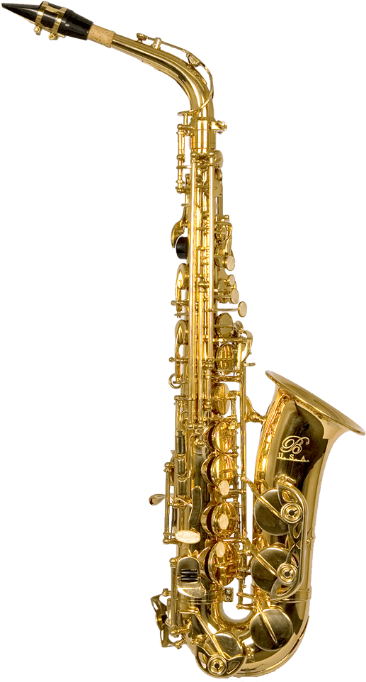 Golden Saxophone Isolated