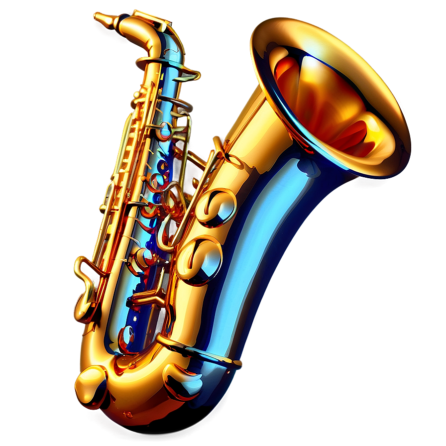 Golden Saxophone PNG 99 PNG with transparent background