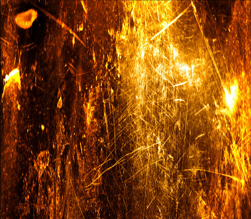 Golden Scratched Texture Background PNG with transparent background