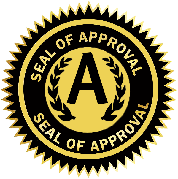 Golden Sealof Approval Stamp