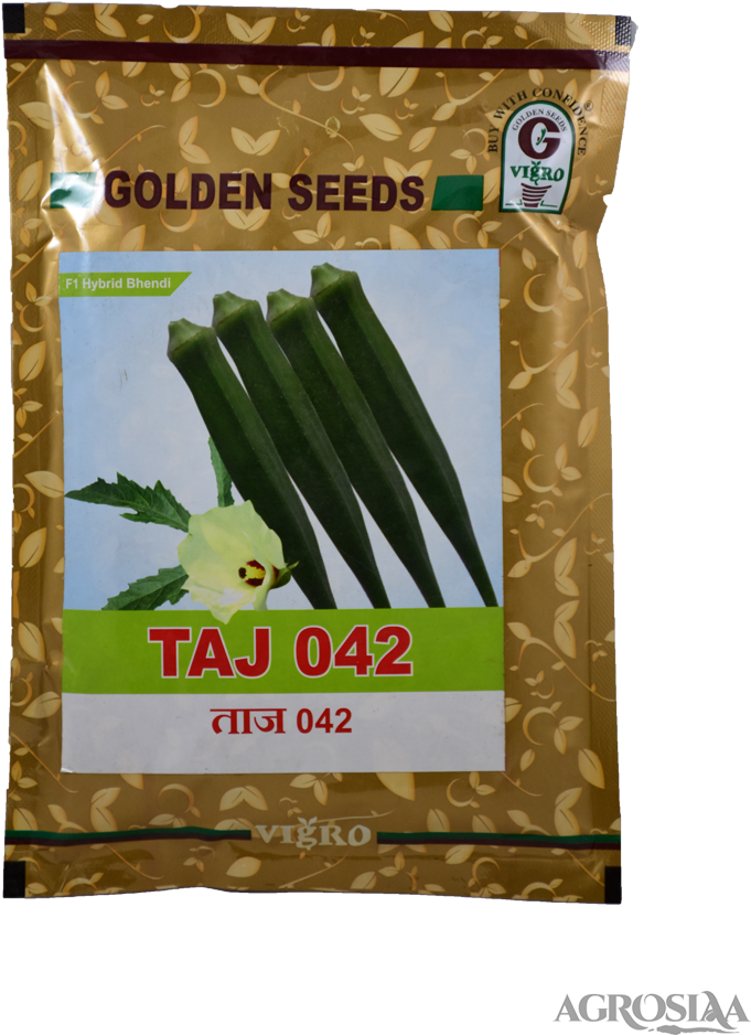 Golden Seeds Okra T A J042 Packet