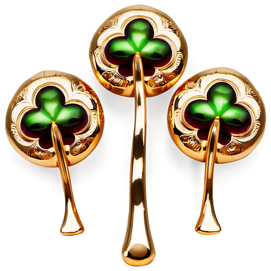 Golden Shamrock Decoration Png Yxd93