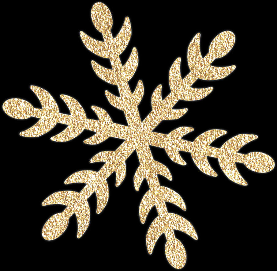 Golden Snowflake Design