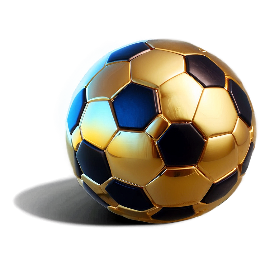 Golden Soccer Ball Png 06242024