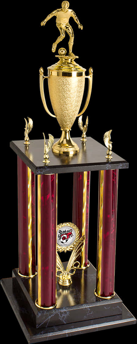 Golden Soccer Player Trophy