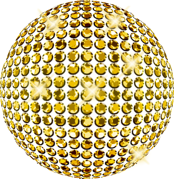 Gold Disco Ball Png, Transparent Png PNG with transparent background