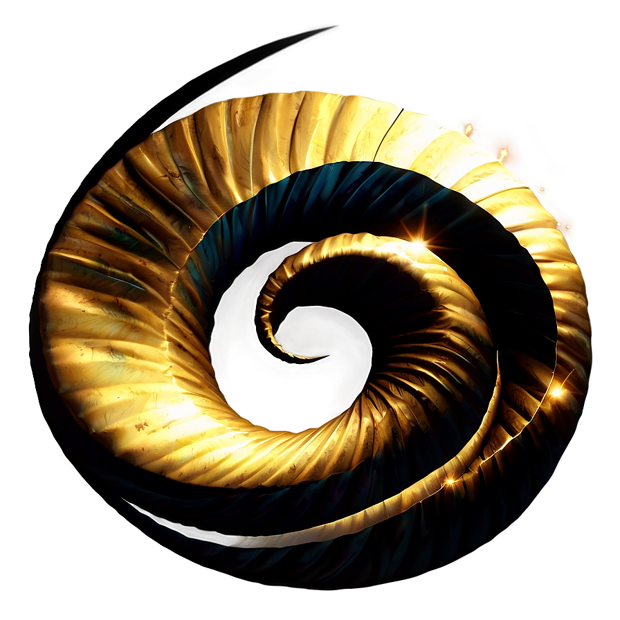 Golden Spiral Illustration Png 05232024