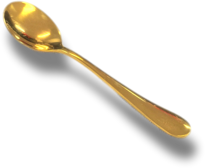 Gold Spoon Png - Spoon, Transparent Png PNG with transparent background