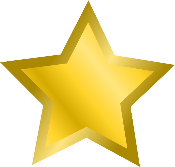 Golden Star Clipart