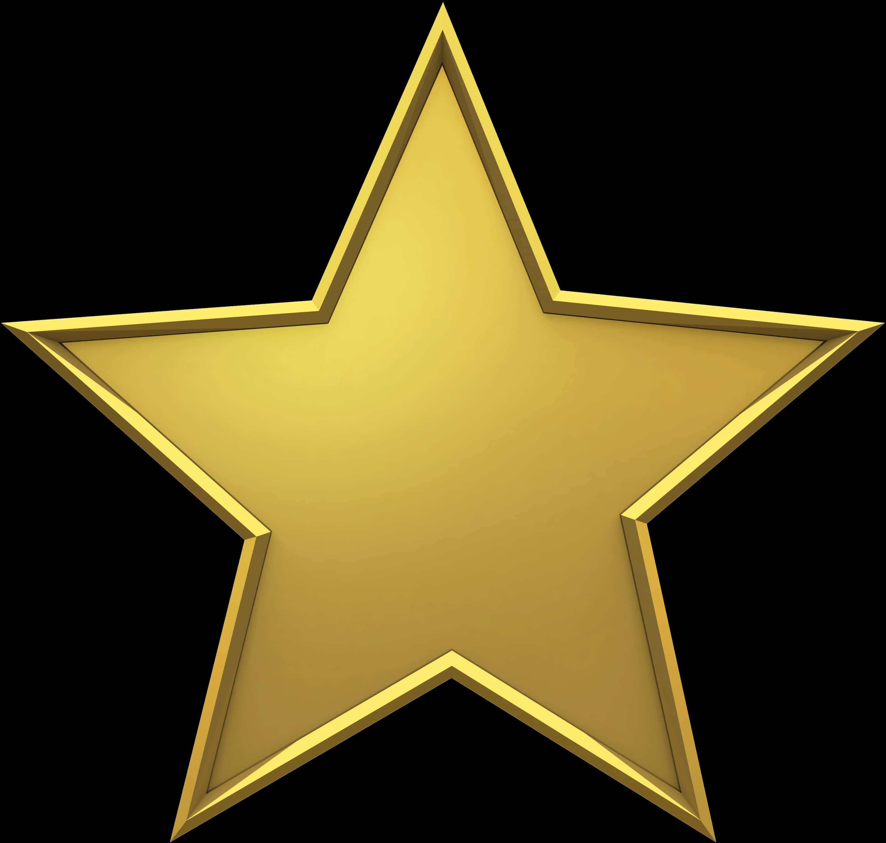 Golden Star Glittering Graphic PNG with transparent background