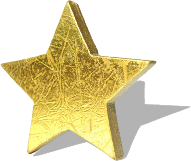 Golden Star Texture3 D Render