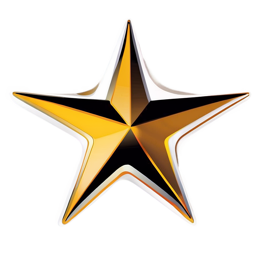 Golden Star Vector Graphic Png Ycn