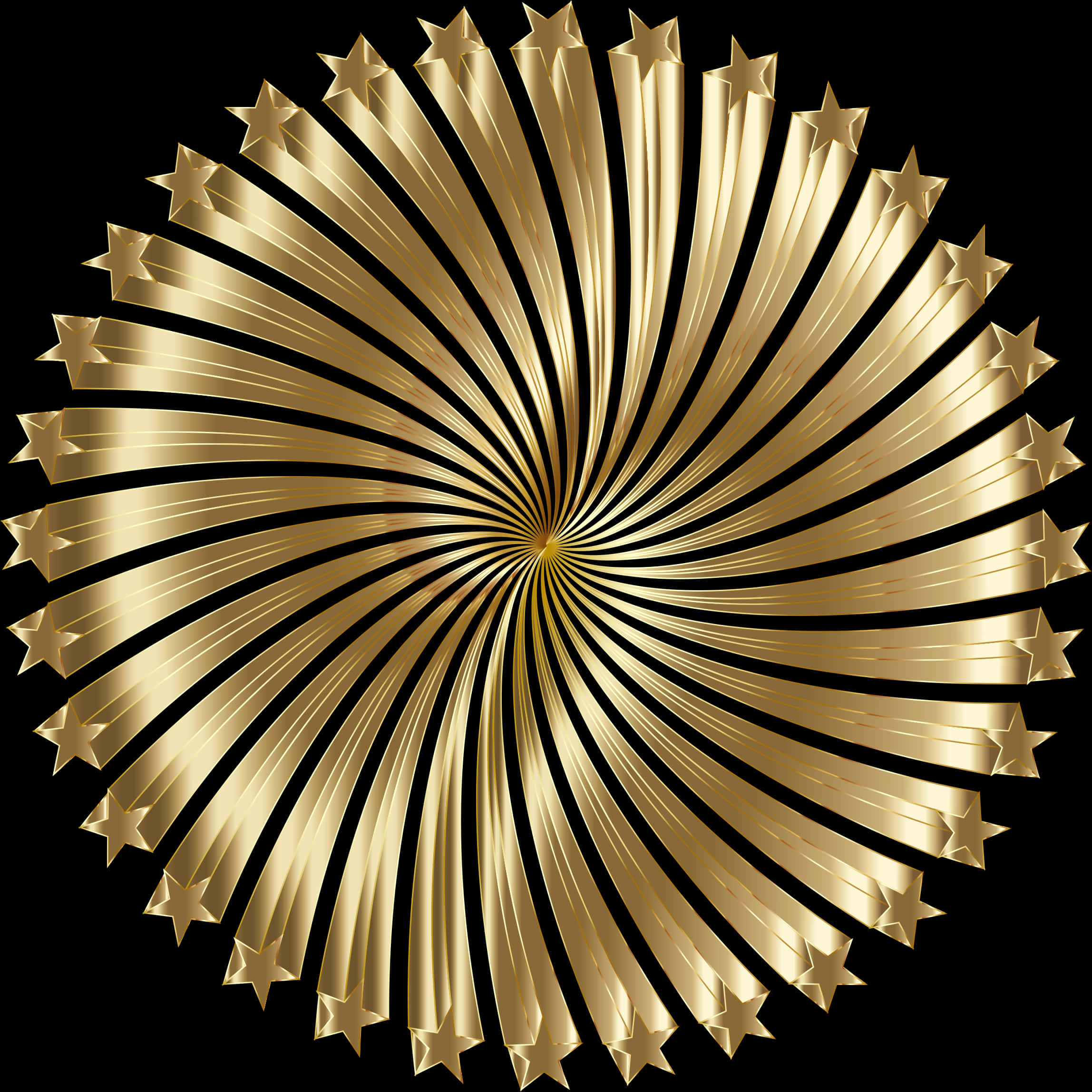 Golden Starburst Design PNG image with a transparent background, free high-resolution download