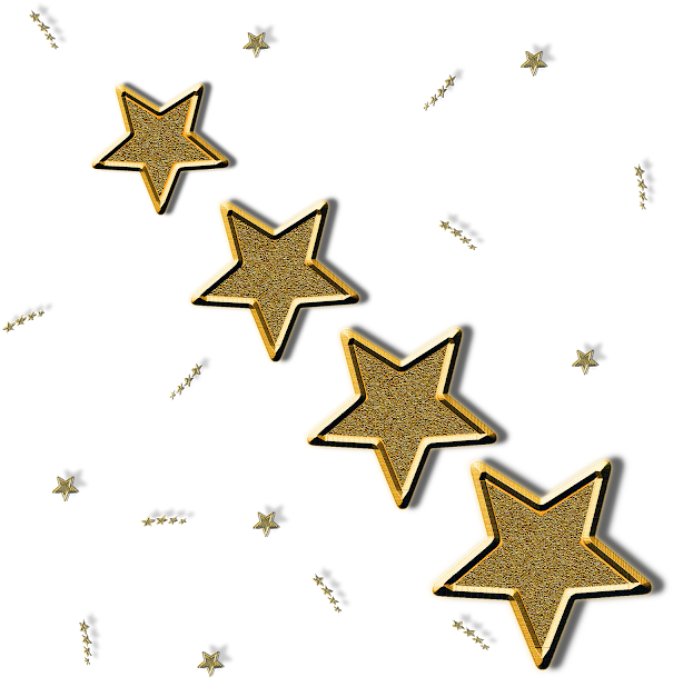 Golden Stars Scattered Background