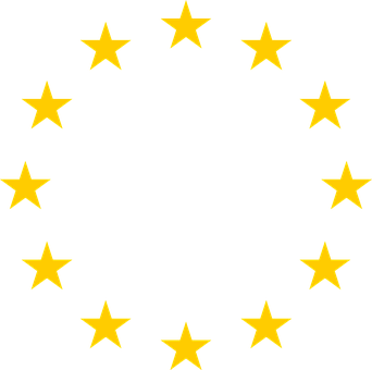Golden Starson Black Background PNG with transparent background