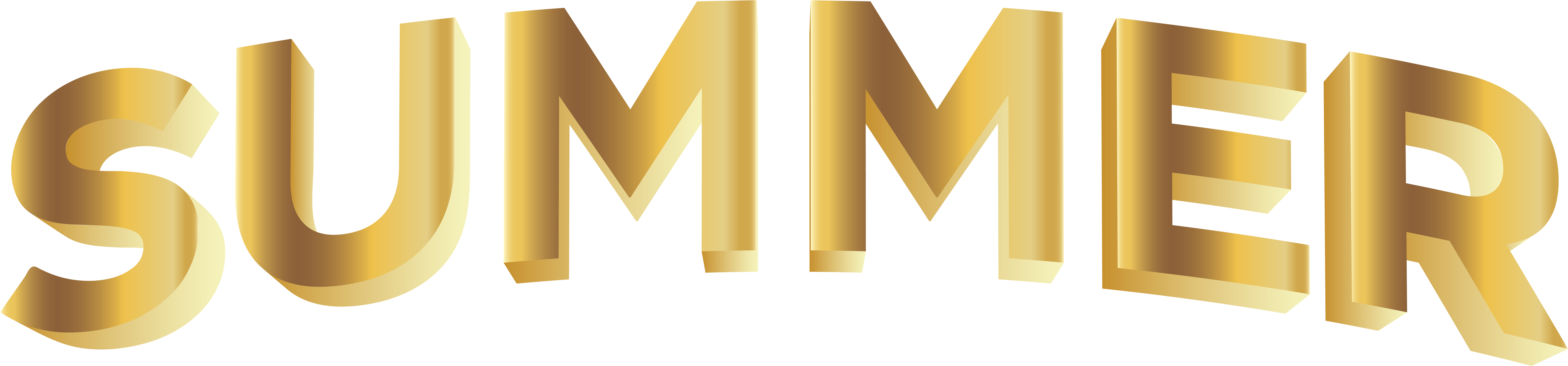 Summer Gold Png Clip Art - Graphic Design, Transparent Png PNG with transparent background