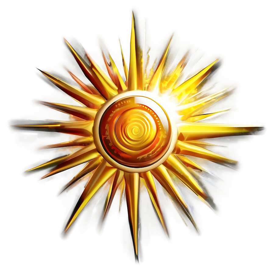 Golden Sun Rays PNG 25 PNG with transparent background