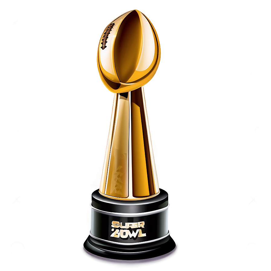 Golden Super Bowl Trophy Png 05252024