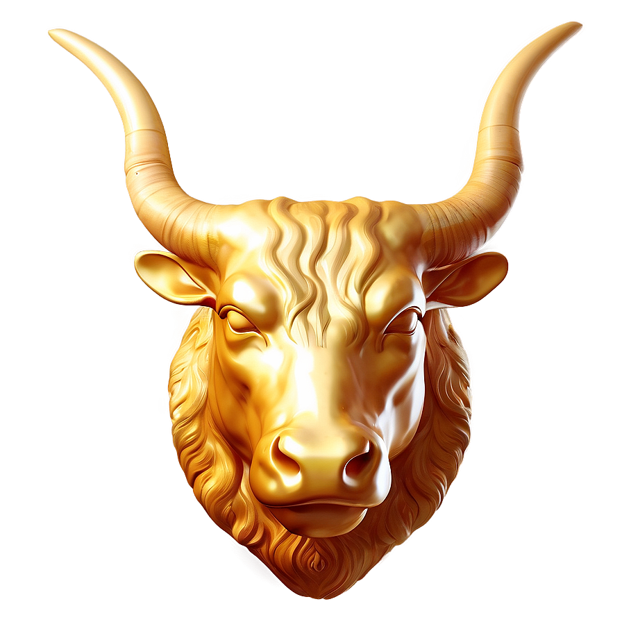 Golden Taurus Illustration Png Jwh