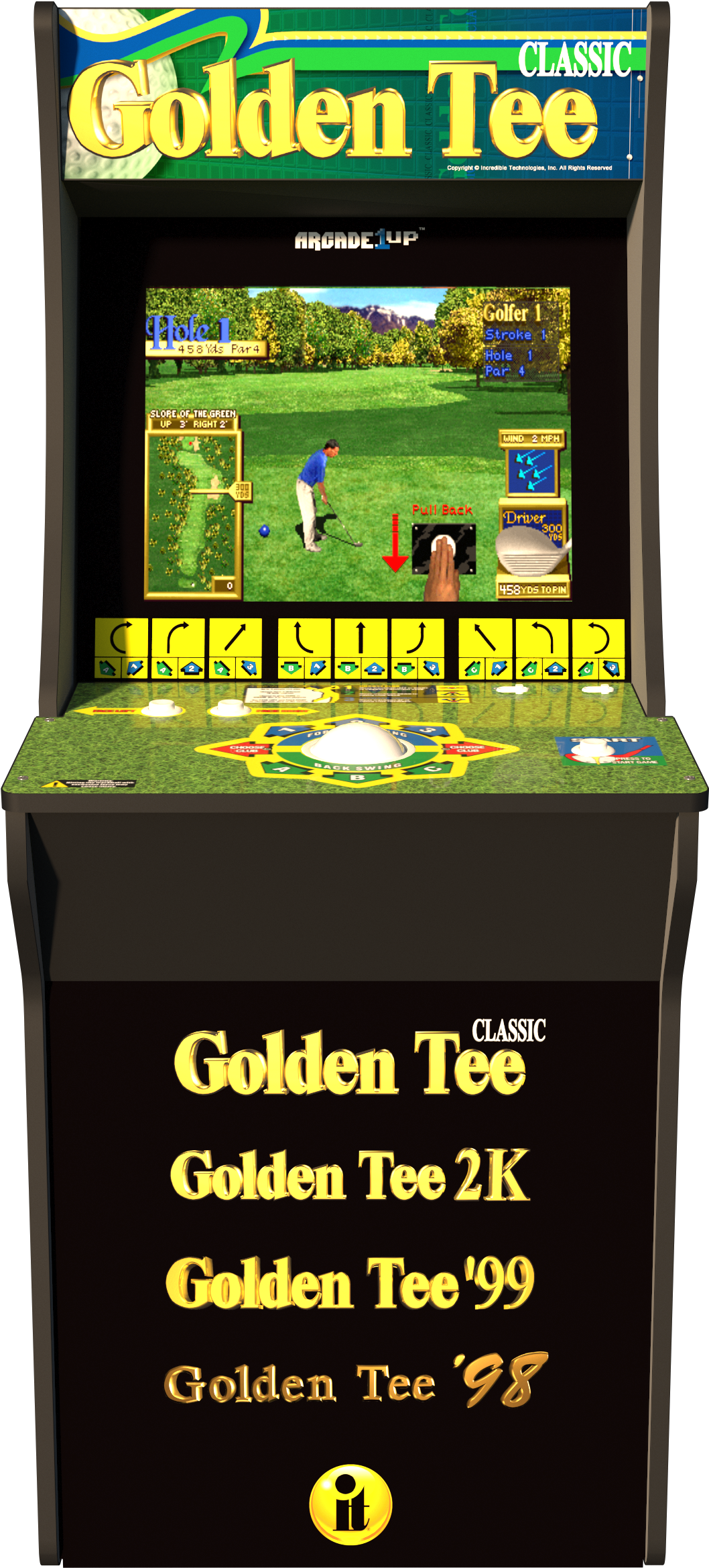 Golden Tee Arcade 1up, HD Png Download PNG with transparent background