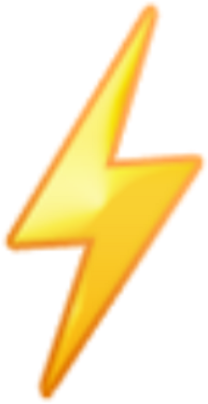 Golden Thunderbolt Icon