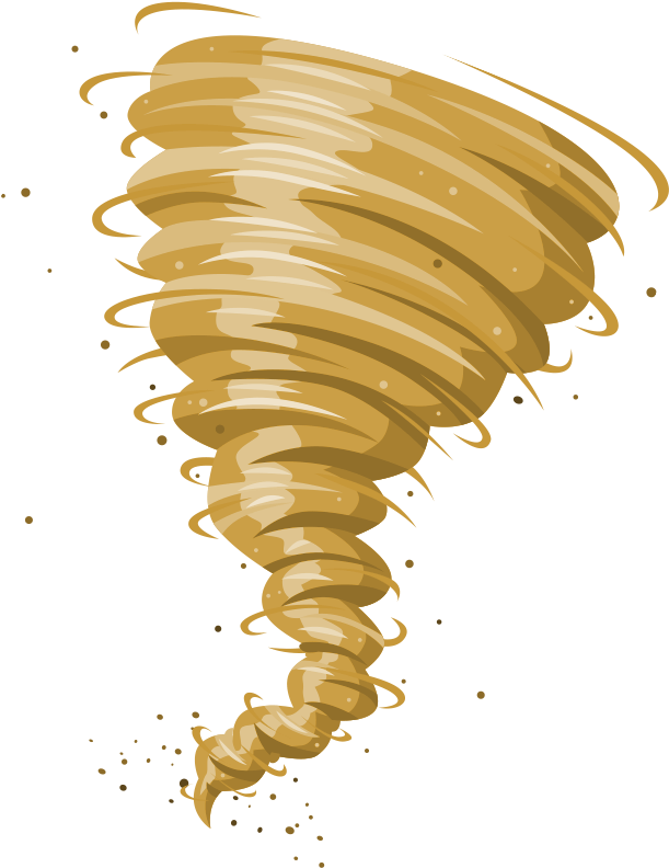Yellow Tornado Png Download - Red Tornado Clip Art, Transparent Png PNG with transparent background