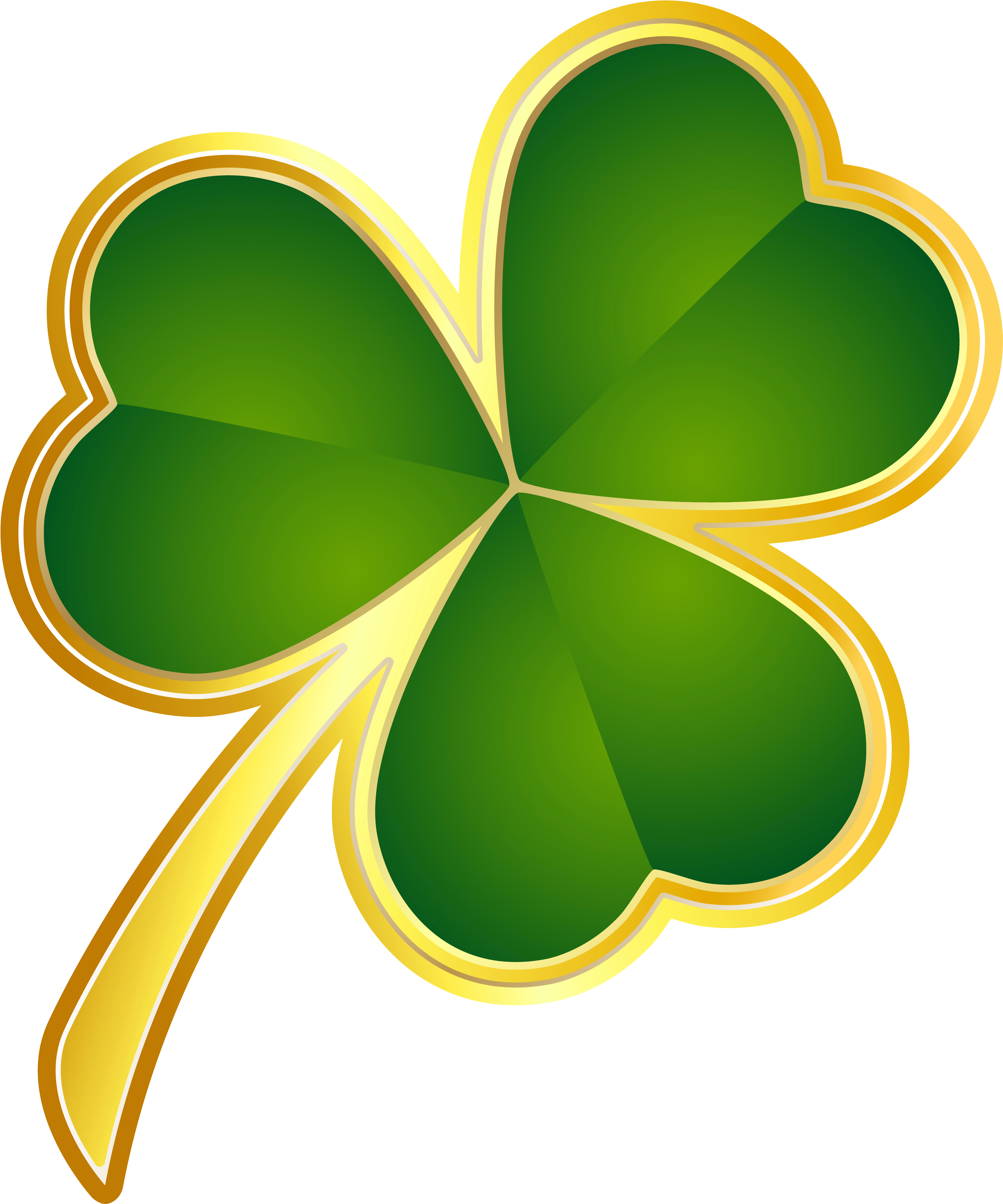 Golden Trimmed Shamrock Graphic