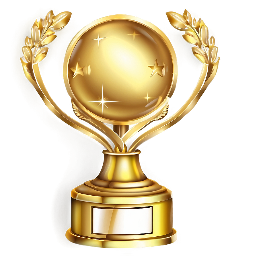 Golden Trophy Award PNG 06242024 PNG image with a transparent background, free high-resolution download