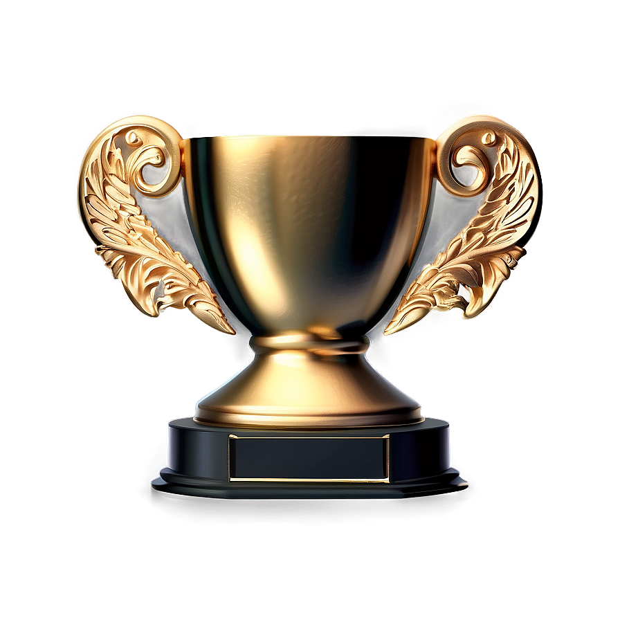 Golden Trophy Award PNG 06242024 PNG image with a transparent background, free high-resolution download
