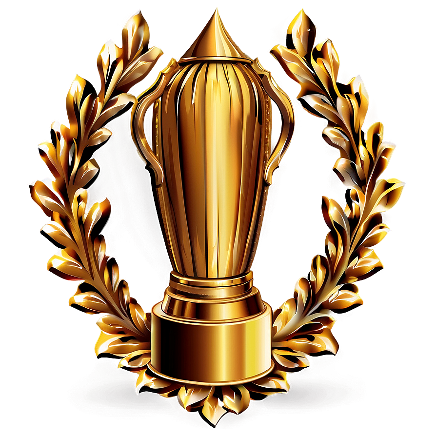 Golden Trophy Award PNG uqw49 PNG image with a transparent background, free high-resolution download
