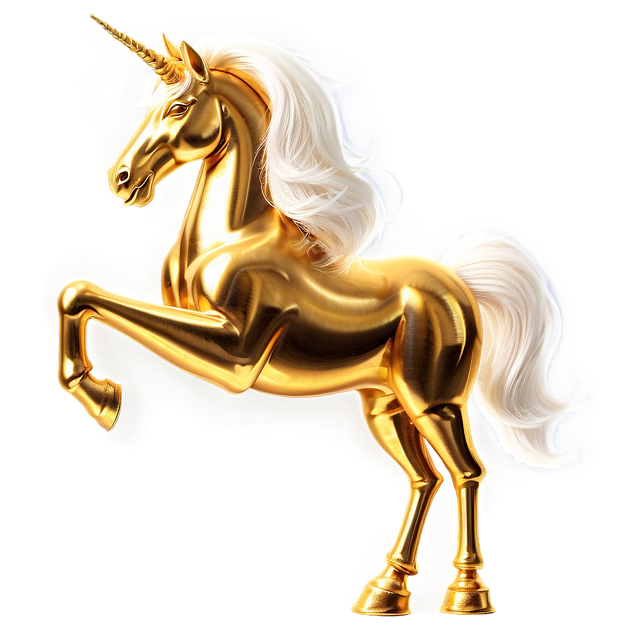 Golden Unicorn Png 05032024