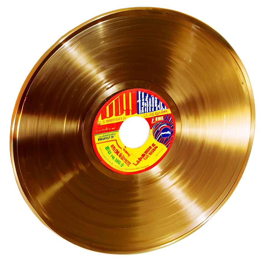 Golden Vinyl Record Png Nfh