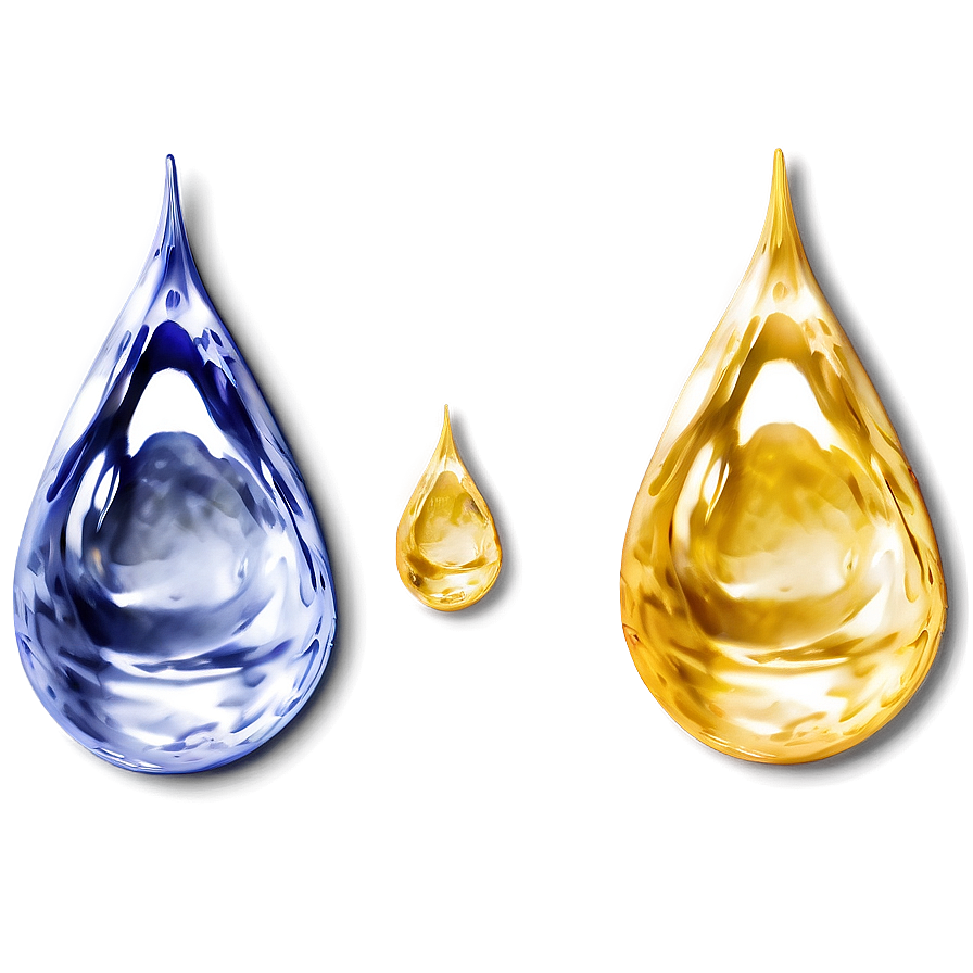 Golden Water Drop Png Ywo