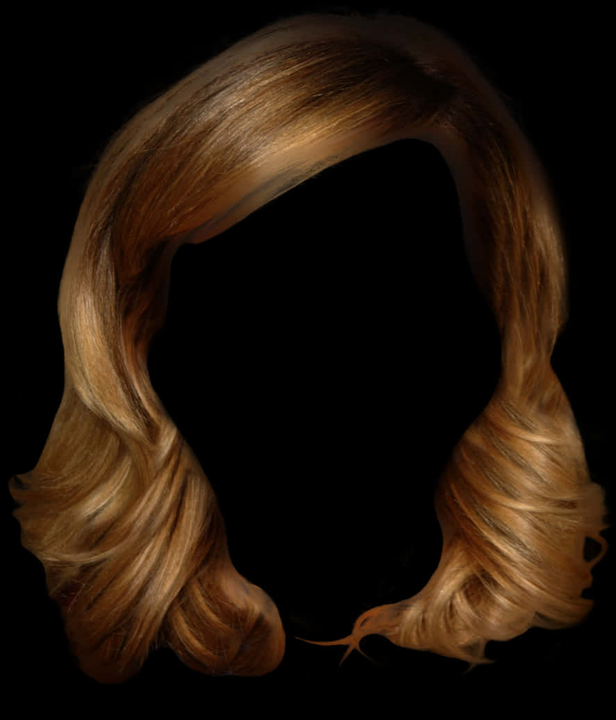 Golden Waves Hairstyle Silhouette