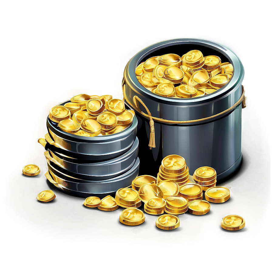 Golden Wealth Pile Png Mhw33