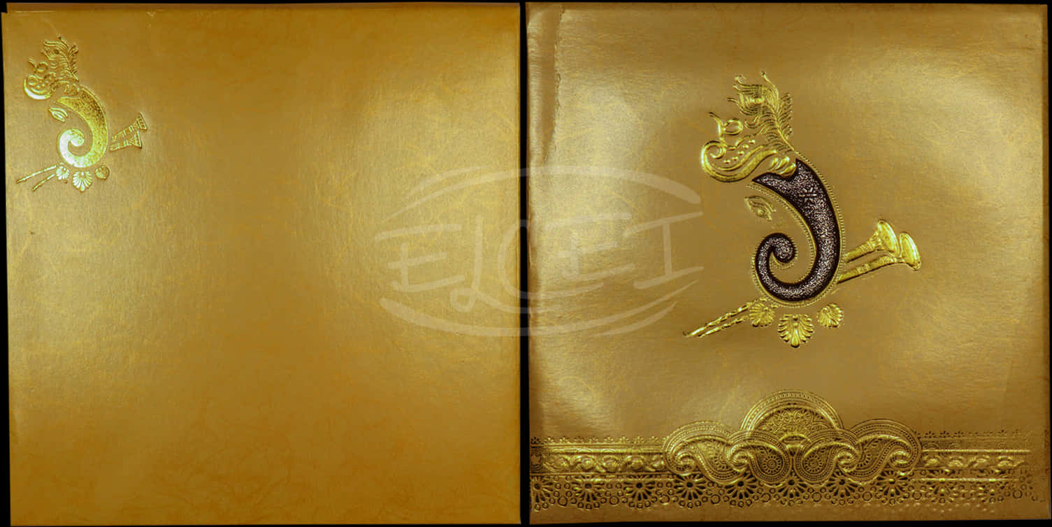 Golden_ Wedding_ Invitation_ Card