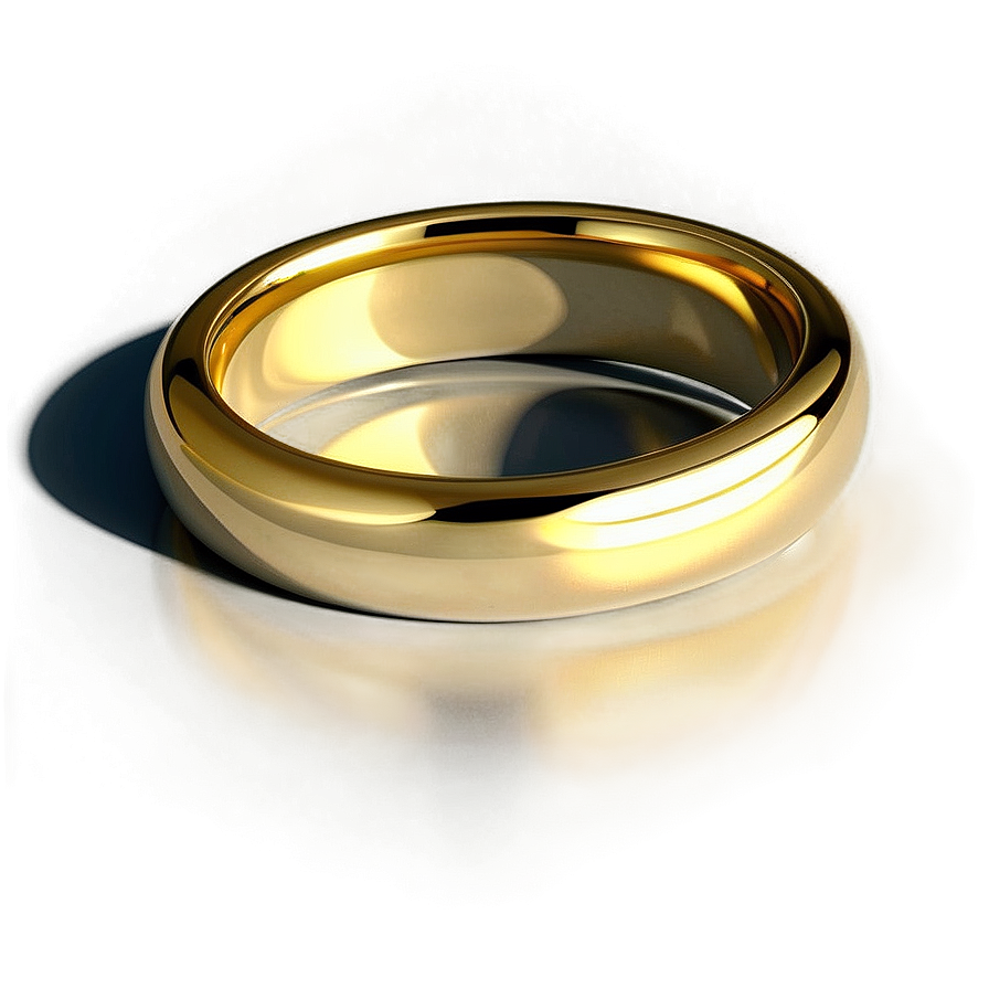 Golden Wedding Ring PNG 4 PNG image with a transparent background, free high-resolution download