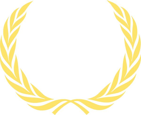 Golden Wheat Laurel Wreath PNG with transparent background