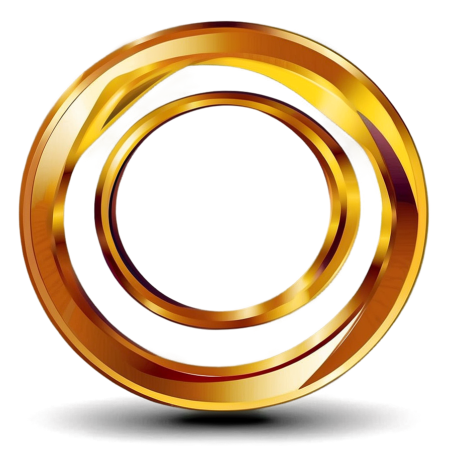 Golden Yellow Circle Image Png Hou86