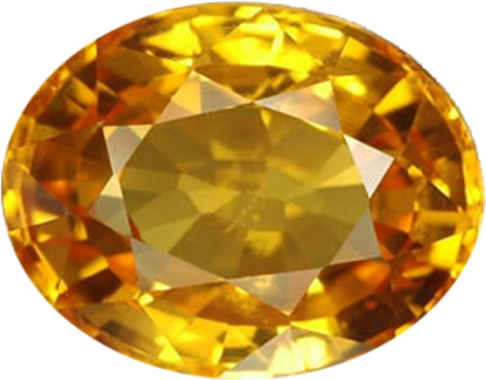 Golden Yellow Gemstone Faceted Cut PNG image with a transparent background, free high-resolution download