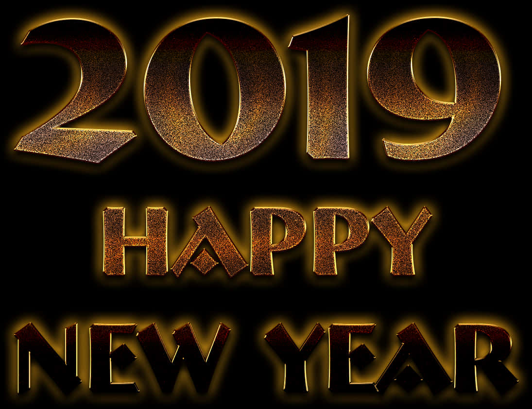 2019 Happy New Year Png Pic - Graphic Design, Transparent Png PNG with transparent background