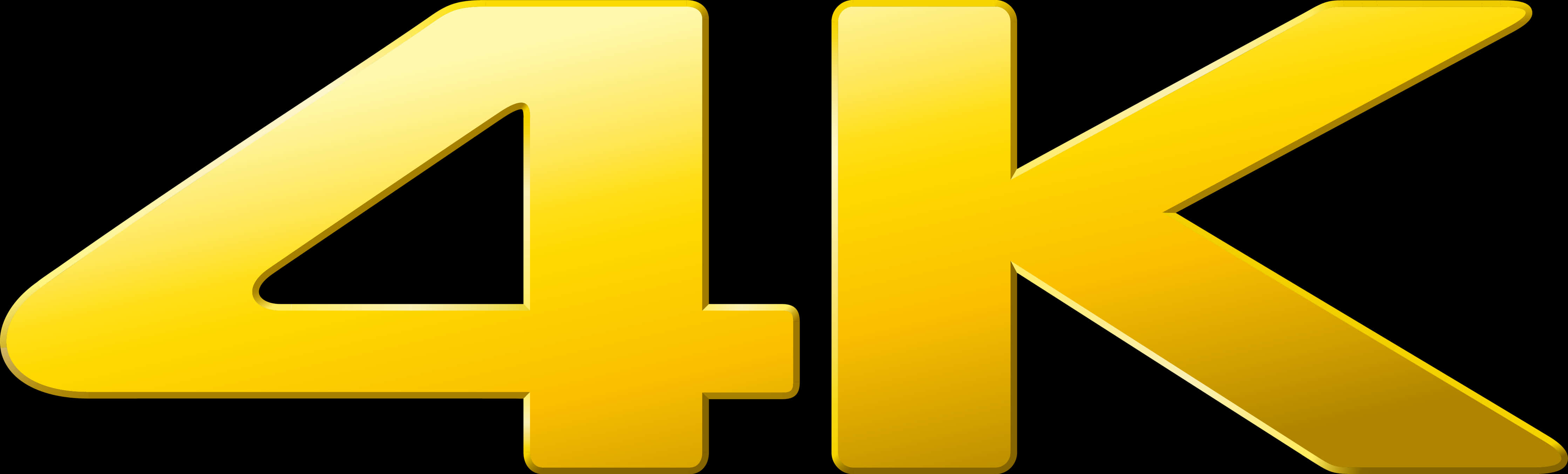 Golden4 K Logo PNG with transparent background