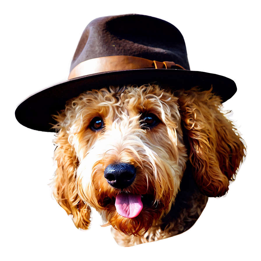 Goldendoodle In Autumn Png Sah