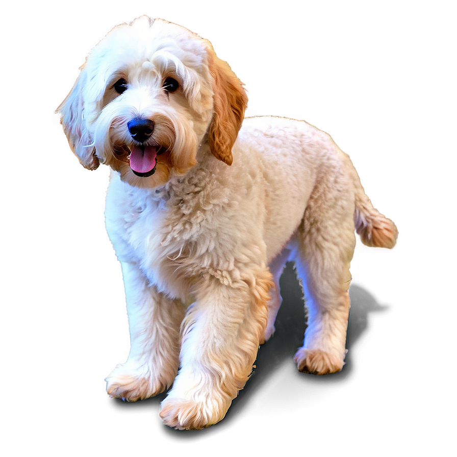 Goldendoodle In Field Png 46