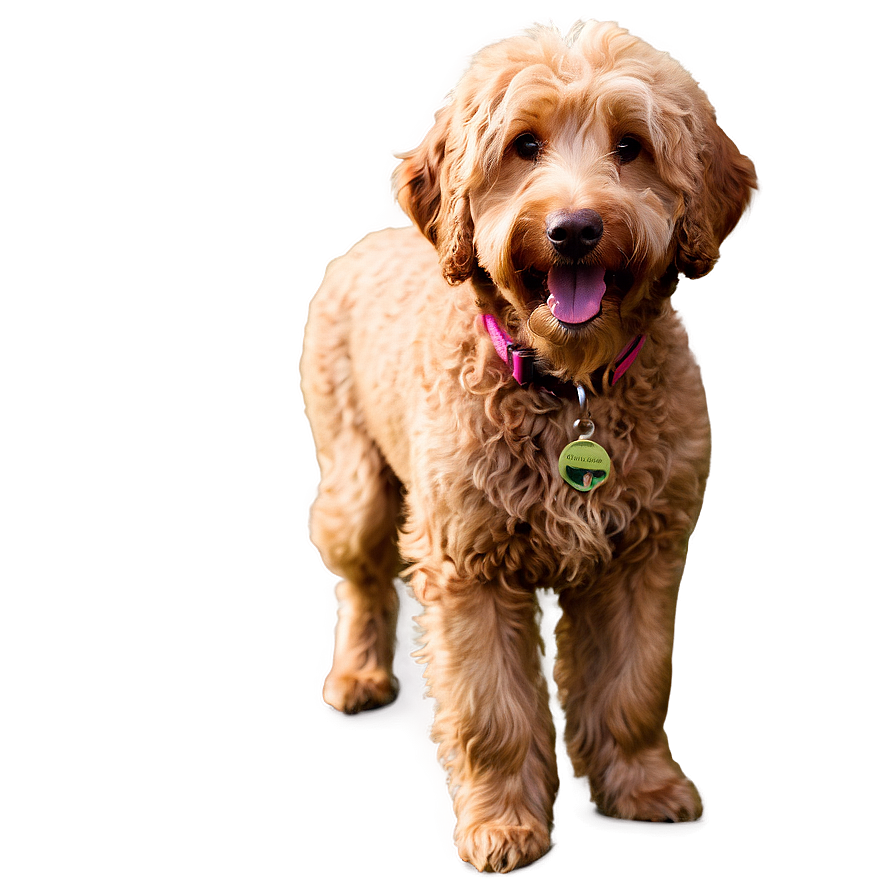 Goldendoodle In The Park Png 14