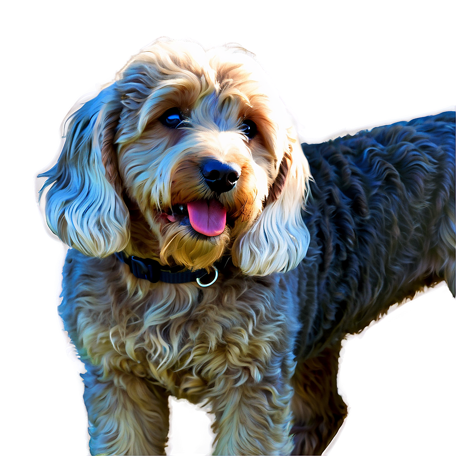 Goldendoodle Side View Png Lss34