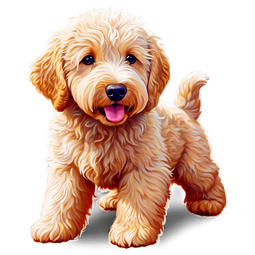 Goldendoodle Under Sun Png 3