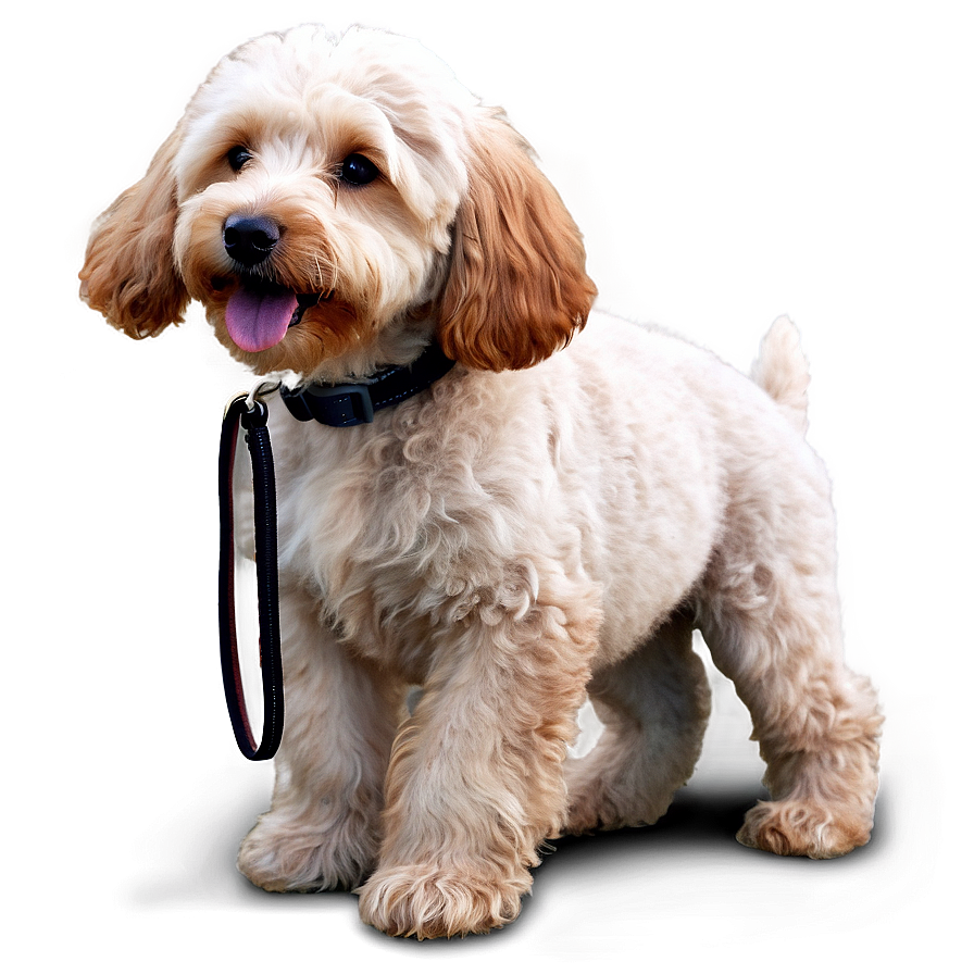 Goldendoodle With Leash Png 06262024