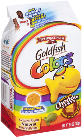 Goldfish Colors Snack Crackers Packaging