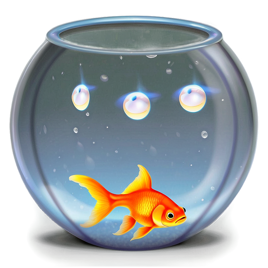 Goldfish in Fishbowl PNG 39 PNG image with a transparent background, free high-resolution download